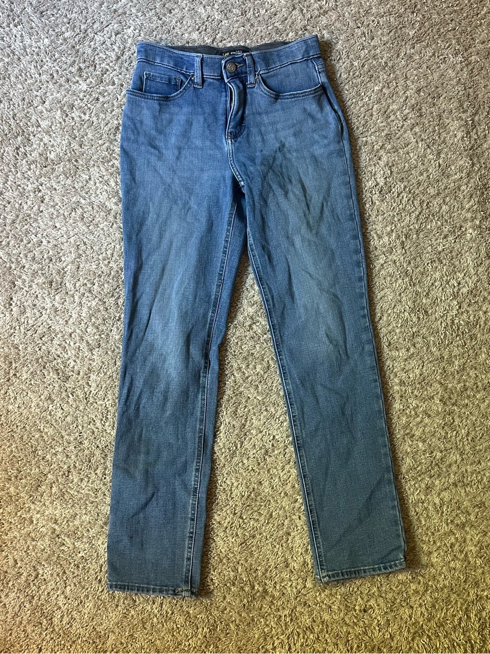 Lee Blue Slim Fit Straight-Leg Mid-Rise Women's Jeans Size 4 Regular
